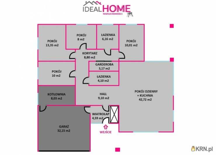 5 pokojowe, Dom  na sprzedaż, Kłyżów, ul. 