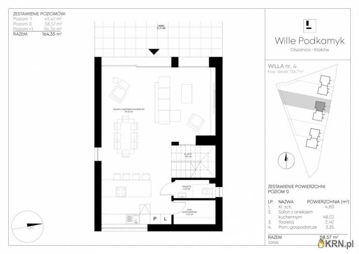 Dom  na sprzedaż, Kraków, Zwierzyniec, ul. Podkamyk, 4 pokojowe