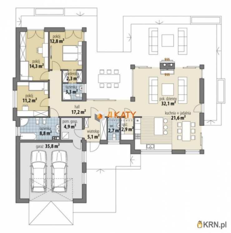 Piaski, ul. , 4 pokojowe, Dom  na sprzedaż