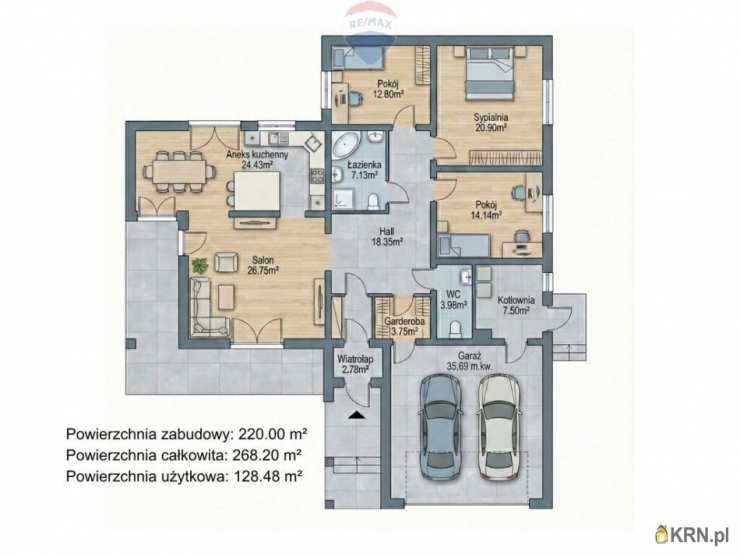 4 pokojowe, Rybnik, Grabownia, ul. , Dom  na sprzedaż