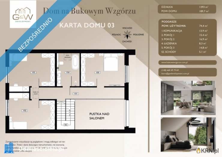4 pokojowe, Michałowice, ul. , Dom  na sprzedaż