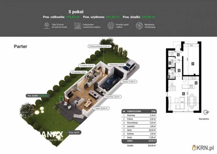 , Dom  na sprzedaż, Kraków, Dębniki/Skotniki, ul. ks. F. Trockiego