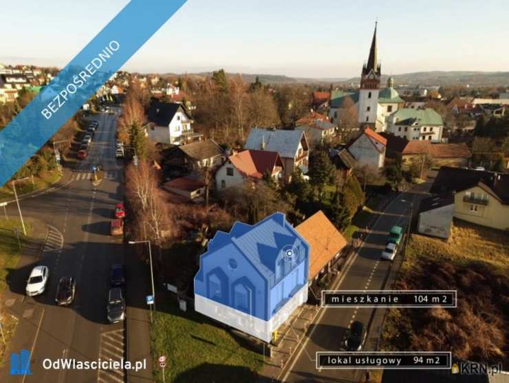 4 pokojowe, Dom  na sprzedaż, Myślenice, ul. A. Średniawskiego