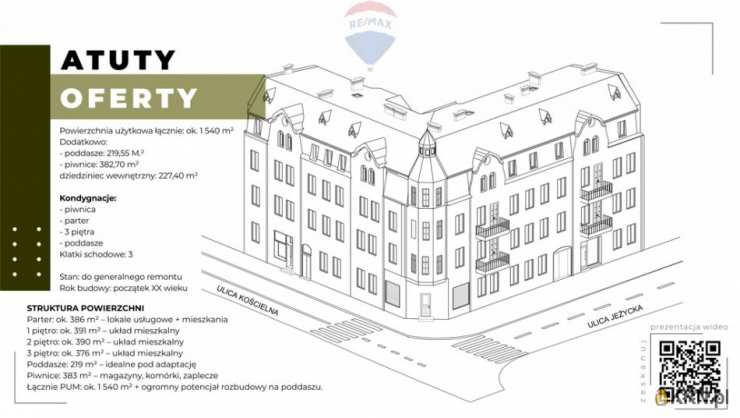 Dom  na sprzedaż, 40 pokojowe, Poznań, Jeżyce, ul. 