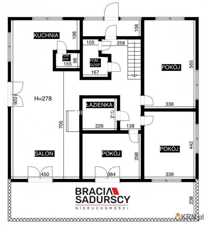 Skawina, ul. Wojska Polskiego, Dom  na sprzedaż, 