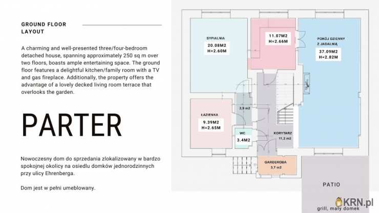Dom  na sprzedaż, , Kraków, Prądnik Biały, ul. G. Ehrenberga