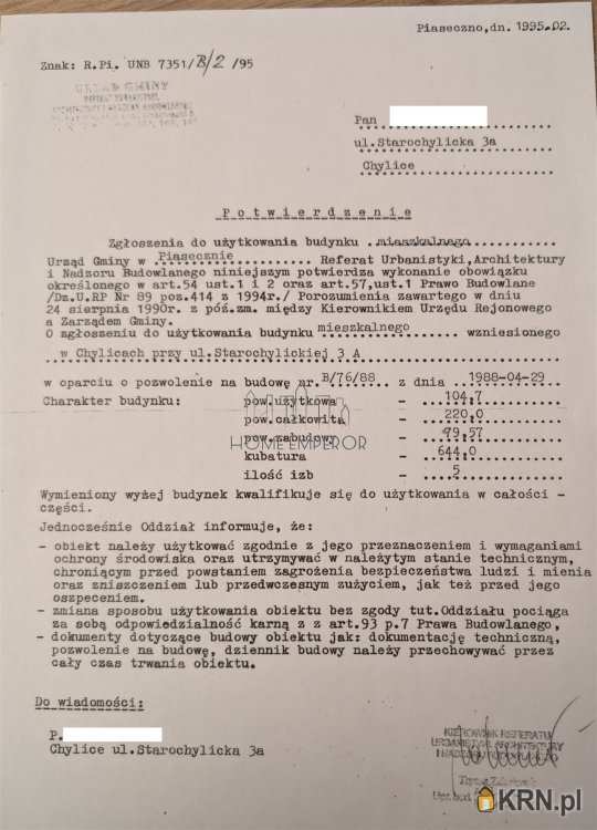 Chylice, ul. Starochylicka, , Dom  na sprzedaż