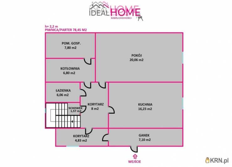 Dom  na sprzedaż, 4 pokojowe, Borówki, ul. 