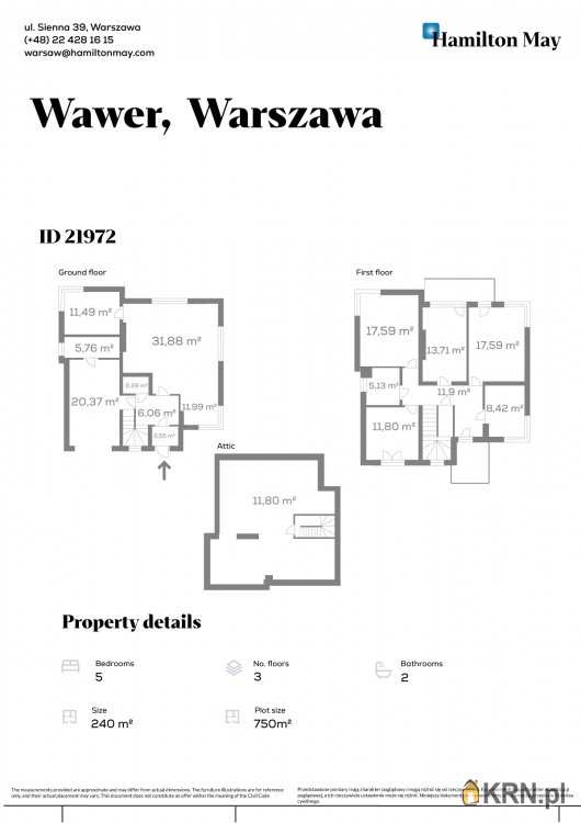 Dom  do wynajęcia, Warszawa, ul. , 