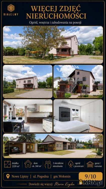 Dom  na sprzedaż, 4 pokojowe, Nowe Lipiny, ul. 