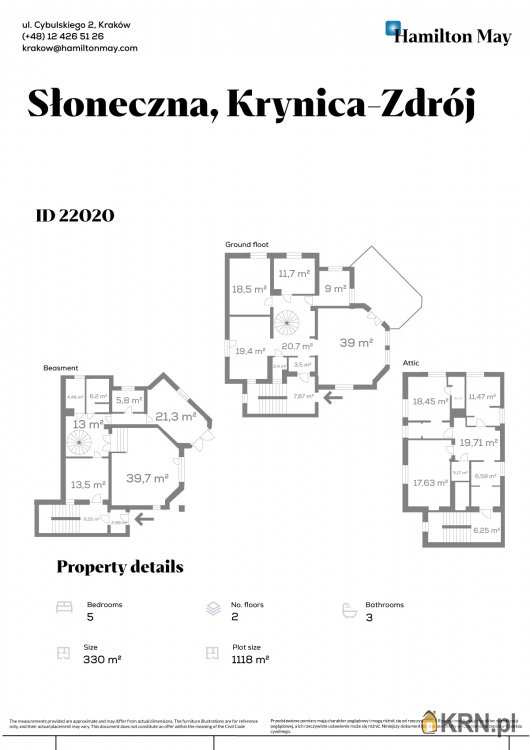 Dom  na sprzedaż, Krynica-Zdrój, ul. Słoneczna, 