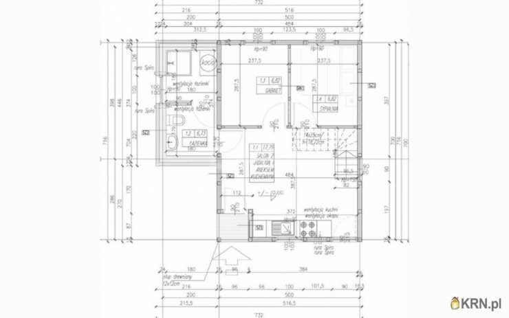 3 pokojowe, Dom  na sprzedaż, Dominice, ul. 