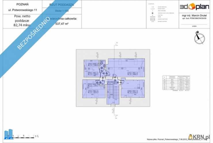 10 pokojowe, Dom  do wynajęcia, Poznań, Grunwald, ul. G. Potworowskiego