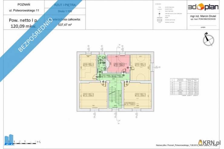 Poznań, Grunwald, ul. G. Potworowskiego, Dom  do wynajęcia, 10 pokojowe