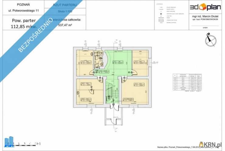 10 pokojowe, Poznań, Grunwald, ul. G. Potworowskiego, Dom  do wynajęcia