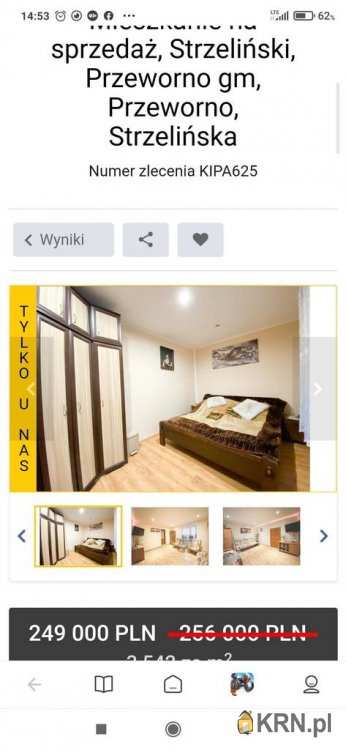 Dom  na sprzedaż, 2 pokojowe, Przeworno, ul. 