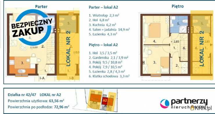 4 pokojowe, Kolnik, ul. Różana, Dom  na sprzedaż