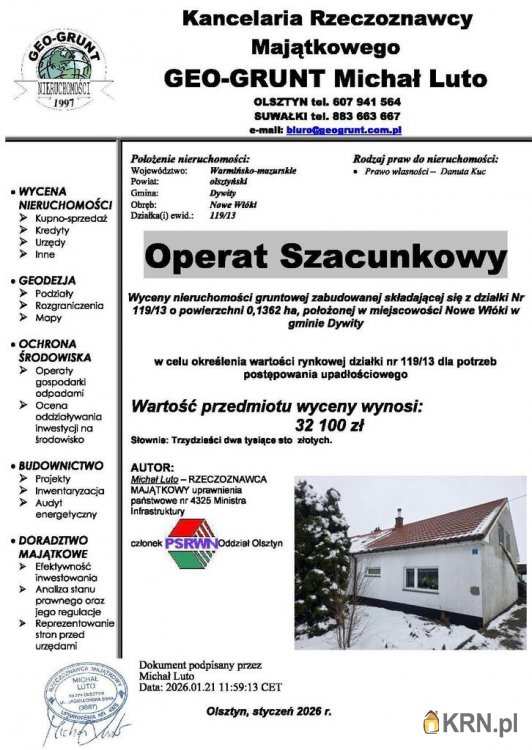 3 pokojowe, Nowe Włóki, ul. , Dom  na sprzedaż