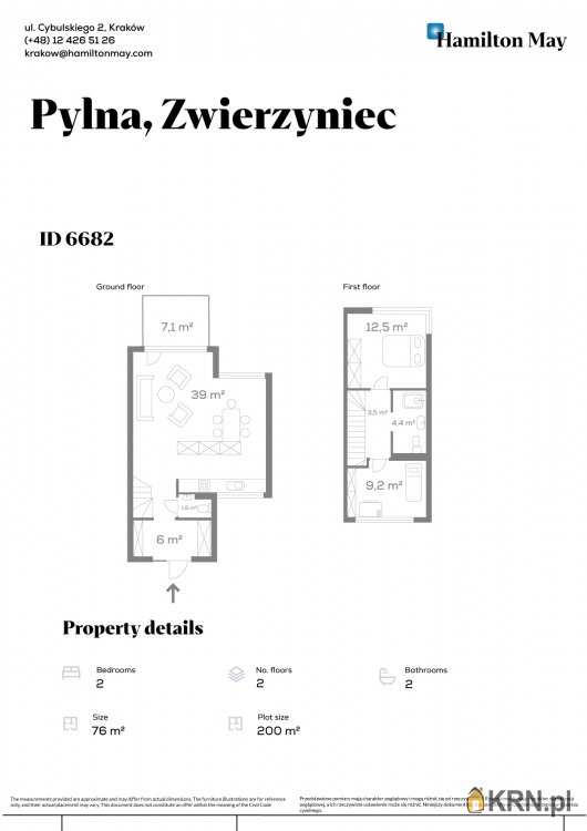 , Dom  na sprzedaż, Kraków, Zwierzyniec/Wola Justowska, ul. Pylna