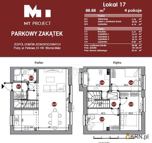 Psary, ul. Parkowa, Dom  na sprzedaż, 4 pokojowe