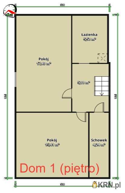 3 pokojowe, Dom  na sprzedaż, Kruszwica, ul. Wiejska