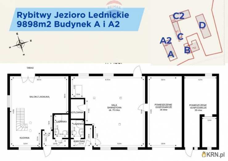 Dom  na sprzedaż, 12 pokojowe, Rybitwy, ul. 