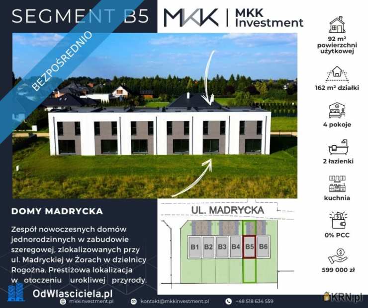 Żory, Rogoźna, ul. , 4 pokojowe, Dom  na sprzedaż