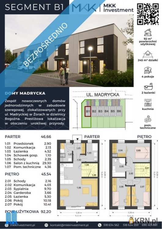 4 pokojowe, Dom  na sprzedaż, Żory, Rogoźna, ul. 