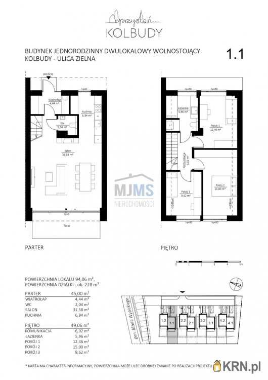 Kolbudy, ul. Zielna, , Dom  na sprzedaż