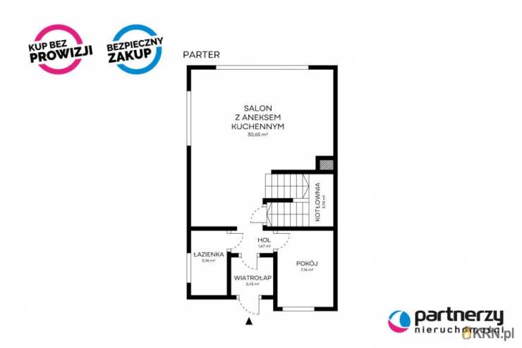 5 pokojowe, Dom  na sprzedaż, Somonino, ul. Osiedlowa