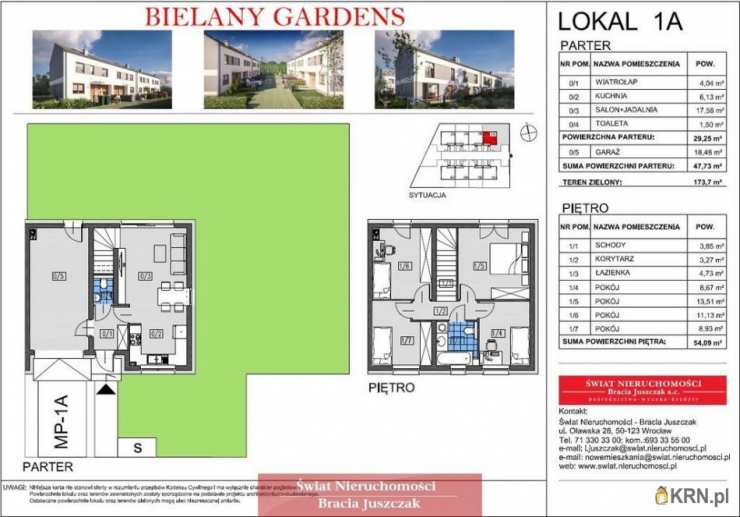 Bielany Wrocławskie, ul. , Dom  na sprzedaż, 5 pokojowe
