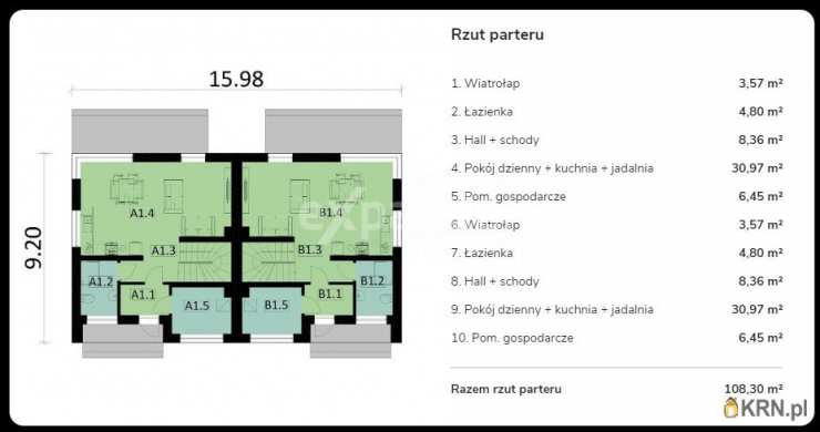 Ośno Lubuskie, ul. Rzepińska, Dom  na sprzedaż, 4 pokojowe