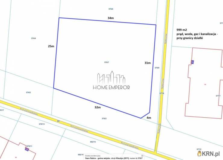 Działki  na sprzedaż, , Klaudyn, ul. płk. Krzyżanowskiego