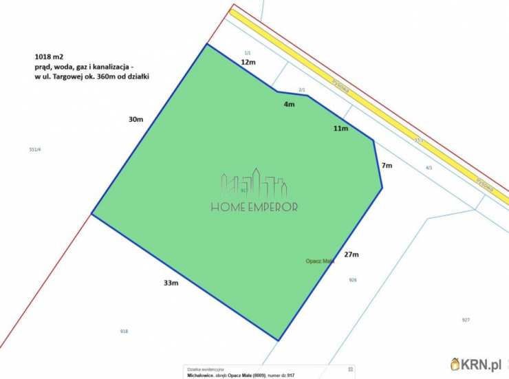 Opacz Mała, ul. Irysowa, Działki  na sprzedaż, 