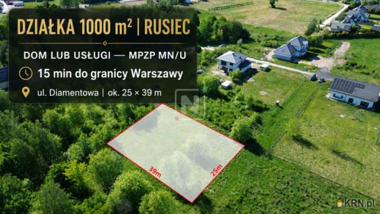 Działki  na sprzedaż, Rusiec, ul. Diamentowa, 