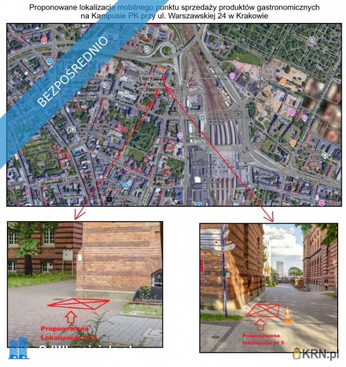 Działki  do wynajęcia, Kraków, Stare Miasto, ul. Warszawska, 