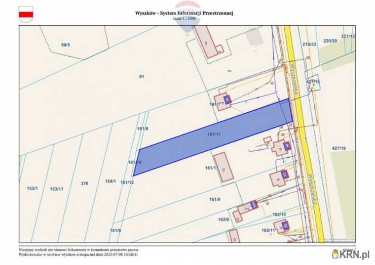, Działki  na sprzedaż, Wyszków, ul. 