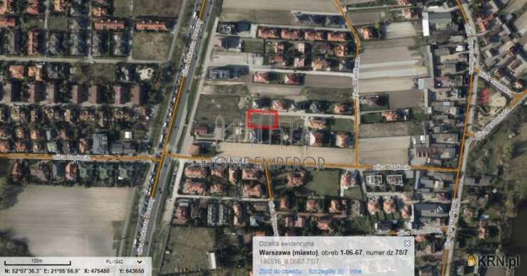 , Warszawa, Wilanów/Powsin, ul. Waniliowa, Działki  na sprzedaż