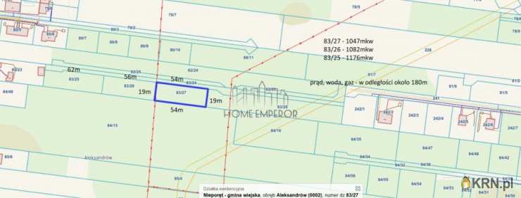 Aleksandrów, ul. Sosenkowa, , Działki  na sprzedaż