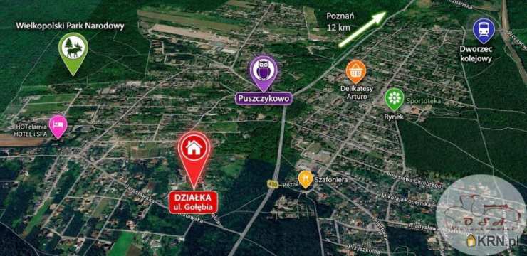 OSA Nieruchomości Sławomira Burdzy, Działki  na sprzedaż, Puszczykowo, ul. 
