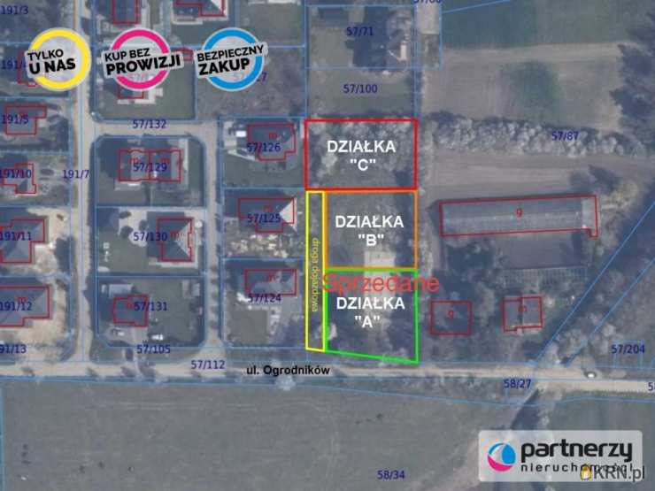 Pierwoszyno, ul. Ogrodników, , Działki  na sprzedaż