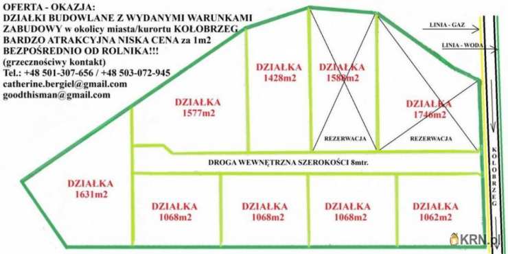Działki  na sprzedaż, , Niemierze, ul. 