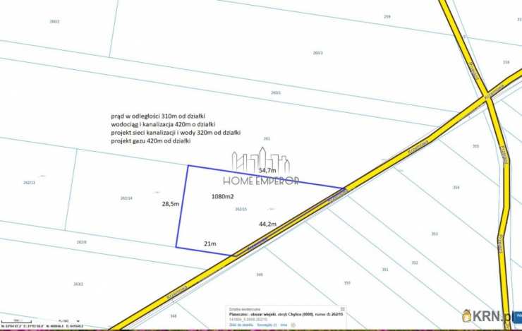 Działki  na sprzedaż, Chylice, ul. Krzemowa, 