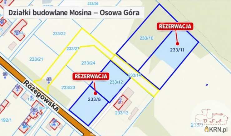 , Mosina, ul. , Działki  na sprzedaż