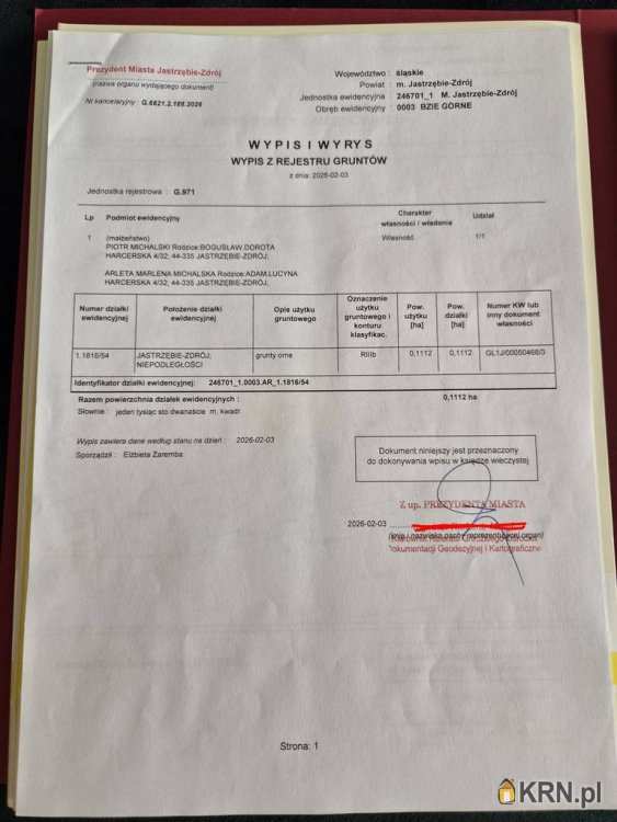 Jastrzębie-Zdrój, Bzie/Bzie Górne, ul. , Działki  na sprzedaż, 
