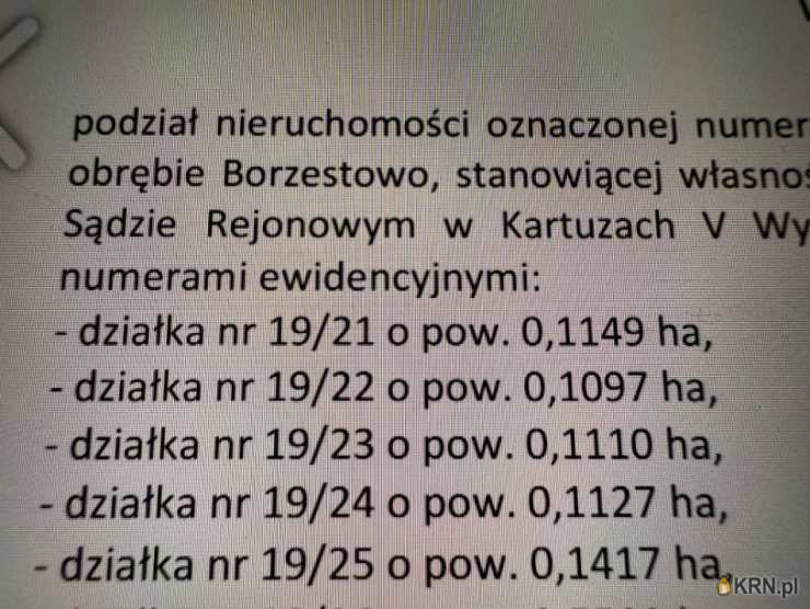 Borzestowo, ul. , Działki  na sprzedaż, 