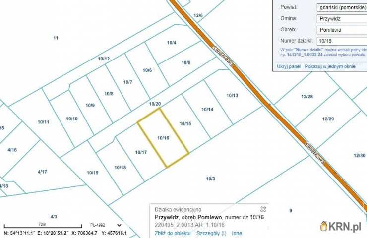 Orfin Nieruchomości, Działki  na sprzedaż, Gdańsk, ul. 