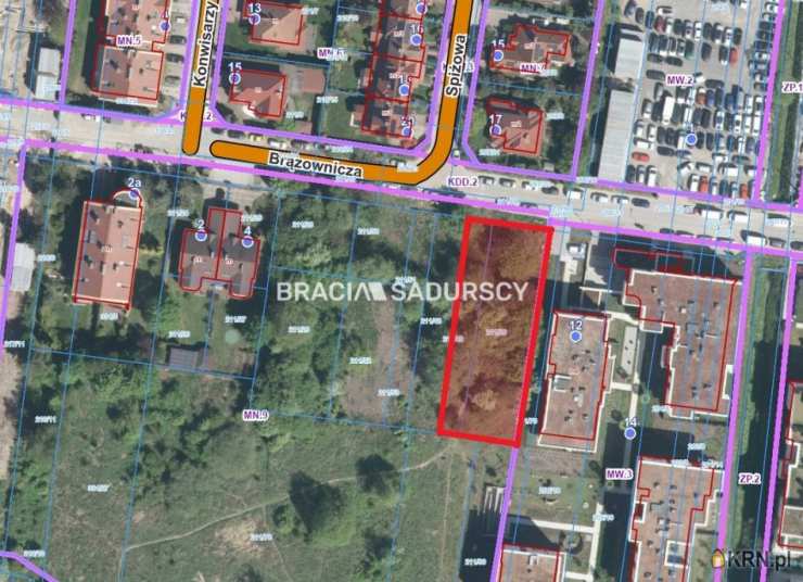 Działki  na sprzedaż, Kraków, Krowodrza, ul. Brązownicza, 