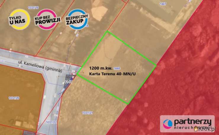 , Mosty, ul. Kameliowa, Działki  na sprzedaż