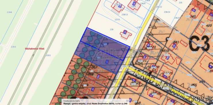 Działki  na sprzedaż, Nowe Grocholice, ul. Partyzantów, 